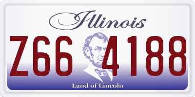 IL license plate Z664188