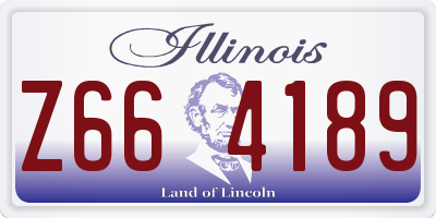 IL license plate Z664189
