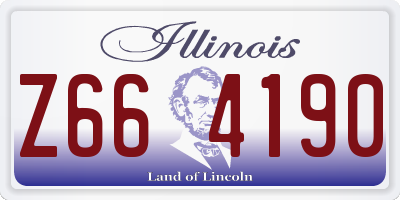 IL license plate Z664190