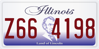 IL license plate Z664198