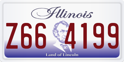 IL license plate Z664199
