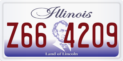 IL license plate Z664209