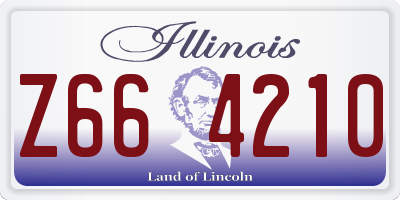 IL license plate Z664210