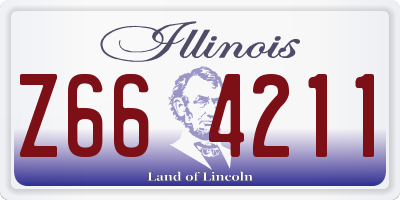 IL license plate Z664211