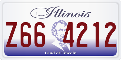 IL license plate Z664212