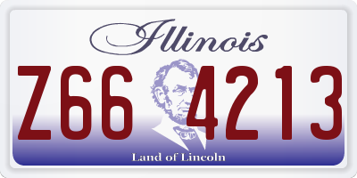 IL license plate Z664213