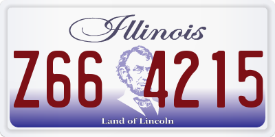 IL license plate Z664215