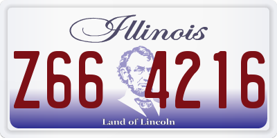 IL license plate Z664216