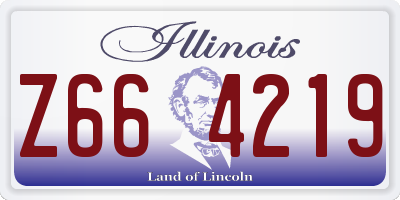 IL license plate Z664219
