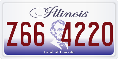 IL license plate Z664220