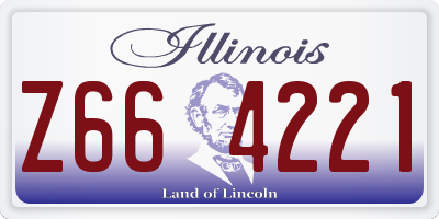 IL license plate Z664221