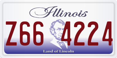 IL license plate Z664224
