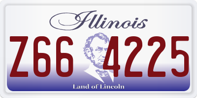 IL license plate Z664225