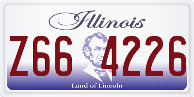 IL license plate Z664226