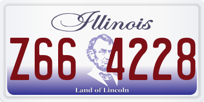 IL license plate Z664228