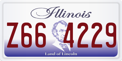 IL license plate Z664229