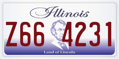 IL license plate Z664231