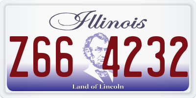 IL license plate Z664232