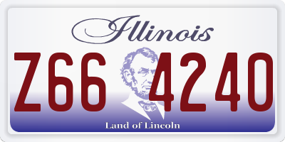 IL license plate Z664240