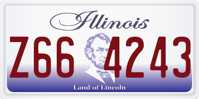 IL license plate Z664243