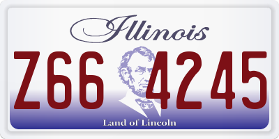 IL license plate Z664245