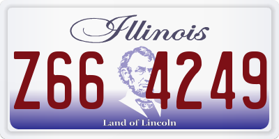 IL license plate Z664249