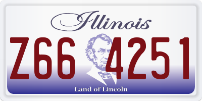 IL license plate Z664251
