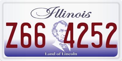 IL license plate Z664252