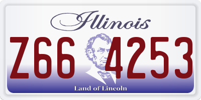IL license plate Z664253