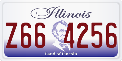 IL license plate Z664256