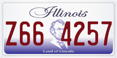 IL license plate Z664257