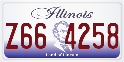 IL license plate Z664258