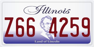 IL license plate Z664259