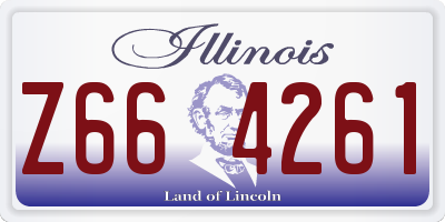 IL license plate Z664261