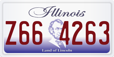 IL license plate Z664263