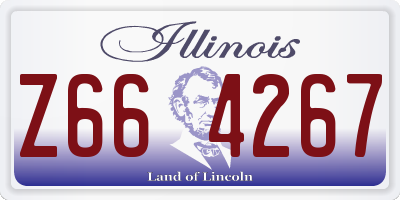 IL license plate Z664267
