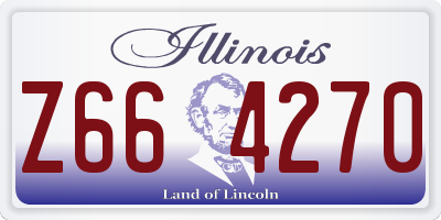 IL license plate Z664270