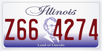 IL license plate Z664274