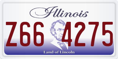 IL license plate Z664275