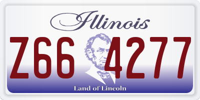 IL license plate Z664277