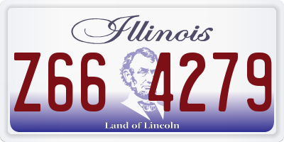 IL license plate Z664279