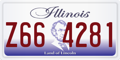 IL license plate Z664281