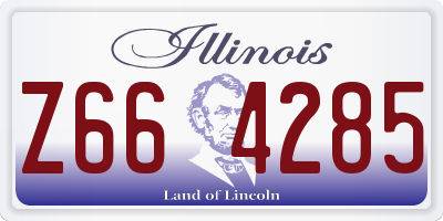 IL license plate Z664285