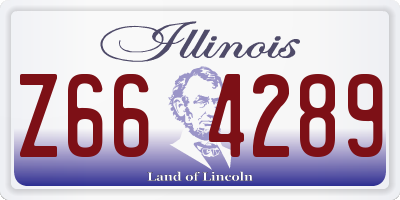 IL license plate Z664289