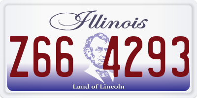 IL license plate Z664293