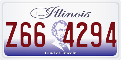 IL license plate Z664294