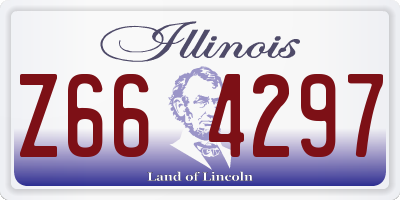 IL license plate Z664297
