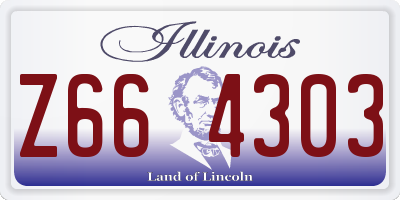 IL license plate Z664303
