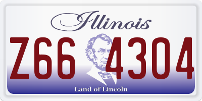 IL license plate Z664304