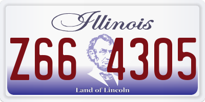 IL license plate Z664305